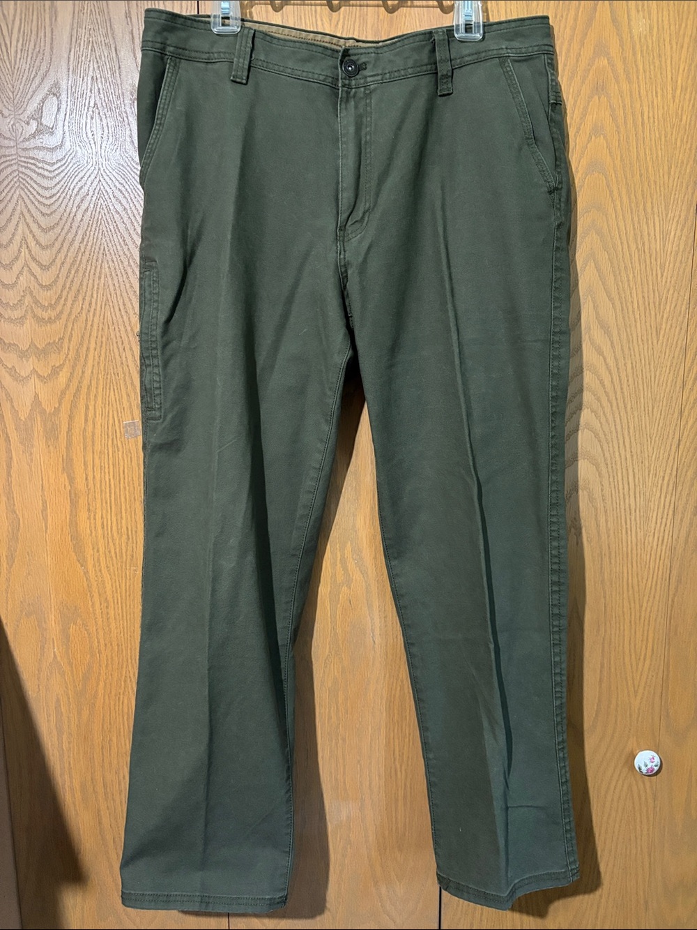 G.H. Bass & Co. Olive Green Cotton Chinos 36x30 men’s pants